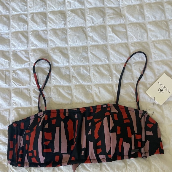 Volcom Black and Red Bikini Top - Picture 5 of 9